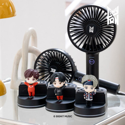 BTS TinyTAN Cradle Portable Handheld Fan Rechargeable USB Wireless Charging