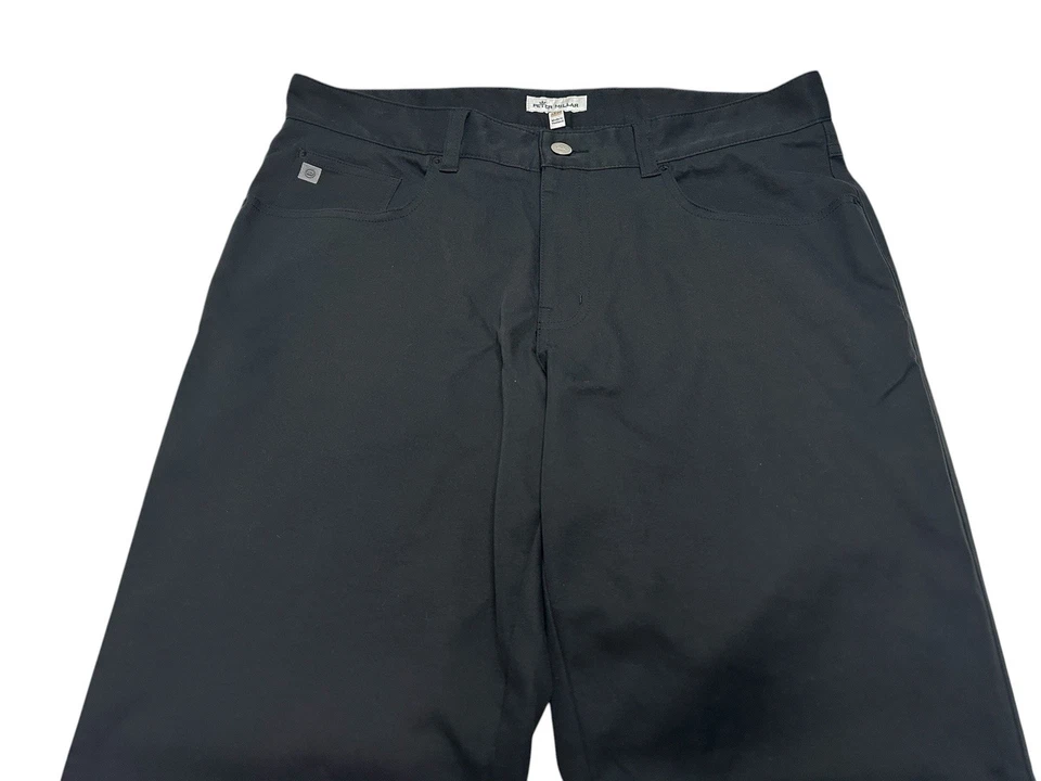 Pantalón para hombre Peter Millar Performance 5 bolsillos Core talla 33 x 30 negro ME0EB66FB Foto 2 de 4