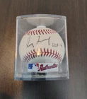 Greg Maddux Authentic Autographed MLB Baseball HOF 14, Beautiful Original State