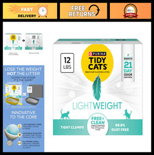Purina Tidy Cats Lightweight  Free and Clean Unscented, Multi-Cat, Clumping, 99.9