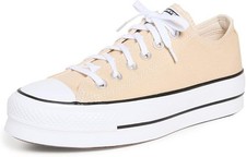 Converse Women's Chuck Taylor All Star Lift Platform Oatmilk/White/Black-Size9.5