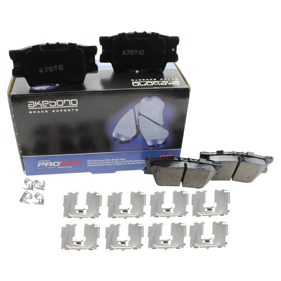 Juego de pastillas de freno traseras Akebono ACT1212A para Lexus ES350 Pontiac Vibe Toyota Avalon Foto 3 de 4
