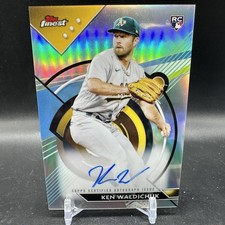 KEN WALDICHUK Auto Rookie Refractor 2023 Topps Finest #FA-KW Oakland Athletics