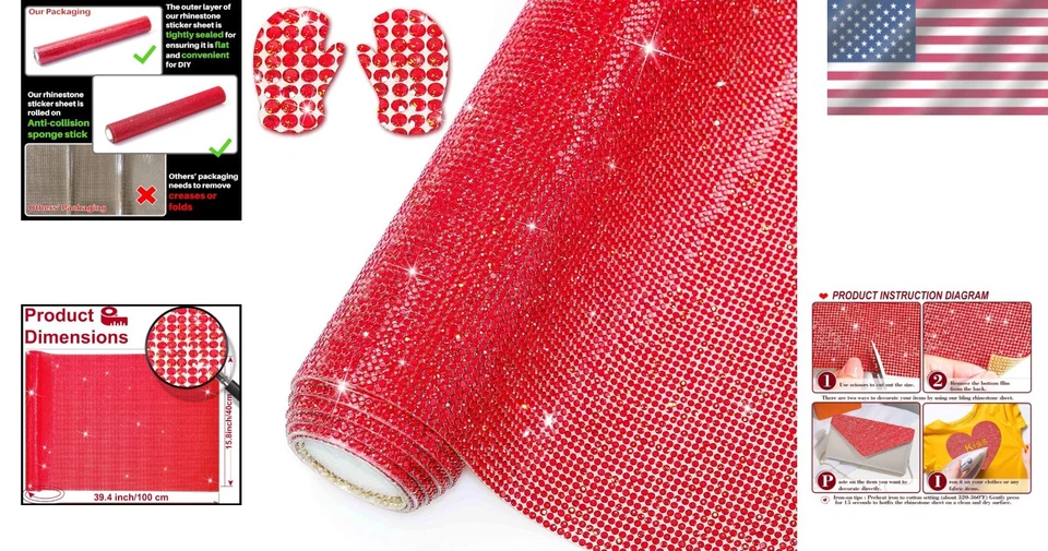 Bling Crystal Gem Sheet Stickers - Self-Adhesive Rhinestones - Image 2 of 4