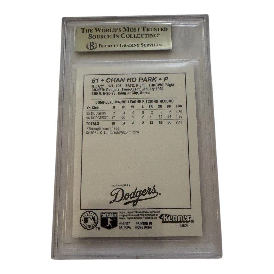 BGS 9,5 gema como nueva Chan Ho Park #33 alineación inicial Foto 4 de 4