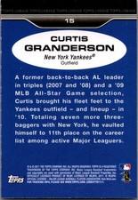 ✨ 2011 Topps Lineage ‘75 Mini #15 – Curtis Granderson Yankees Silver Slugger '11