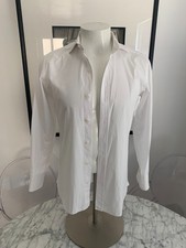 Tom Ford White Dress Shirt Made to Measure 2 Button Barrel Cuff 40/15.75 ITALY