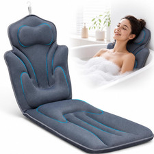 Full Body Bathtub Pillow 59x20in Spa Cushion Washable