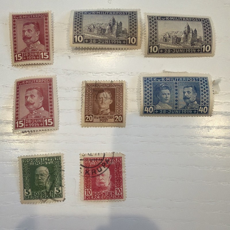 8 Bosnia Herzegovina Stamp Assortment Vintage Combined Shipping Available