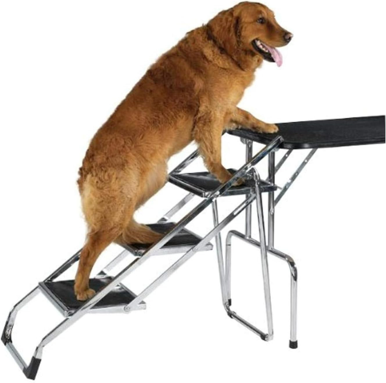 Tp38403 Steel Portable Pet Stairs For Older Dogs, 30" Height
