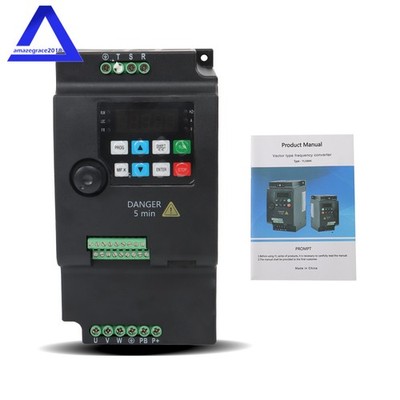 220V Variable Frequency Drive Inverter Converter 3KW 4HP 1 To 3 Phase VFD