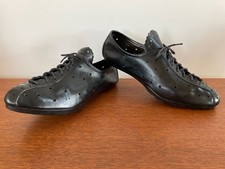 Anciennes Chaussures Cyclistes (T43,5) Cuir 60/70s Vintage Leather Cycling Shoes