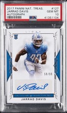 2017 PANINI NATIONAL TREASURES AUTO #127 JARRAD DAVIS ROOKIE RC PSA 10
