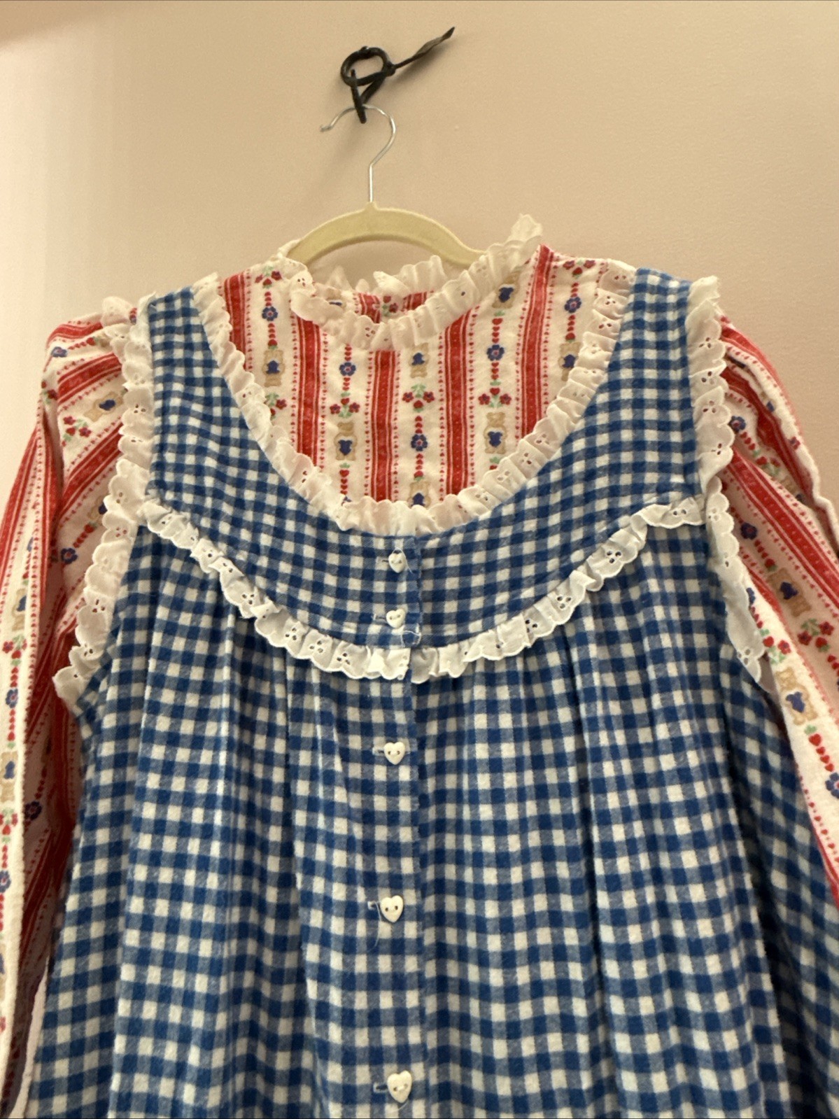 Lanz Of Salzburg Pair Of Layered Raggedy Ann Style Nightgowns image 2