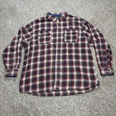 RH Redhead Ranch Plaid Long Sleeve Shirt Mens Size 2XL