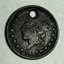 1837 HTT Hard Times Token HT#283. George A Jarvis Wine & Tea Dealer. #nd