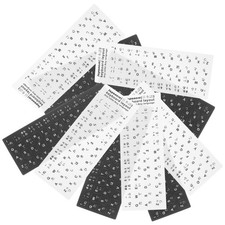 10Pcs Japanese Keyboard Stickers PVC Assorted Color for Laptop