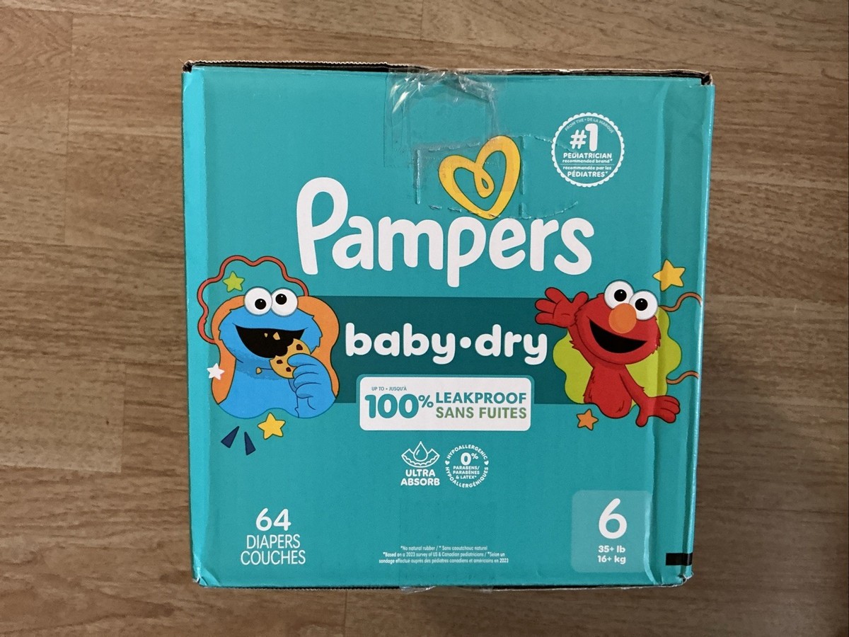 Pampers Baby Dry Size 6 Count 64 and Free Shipping Free Shipping