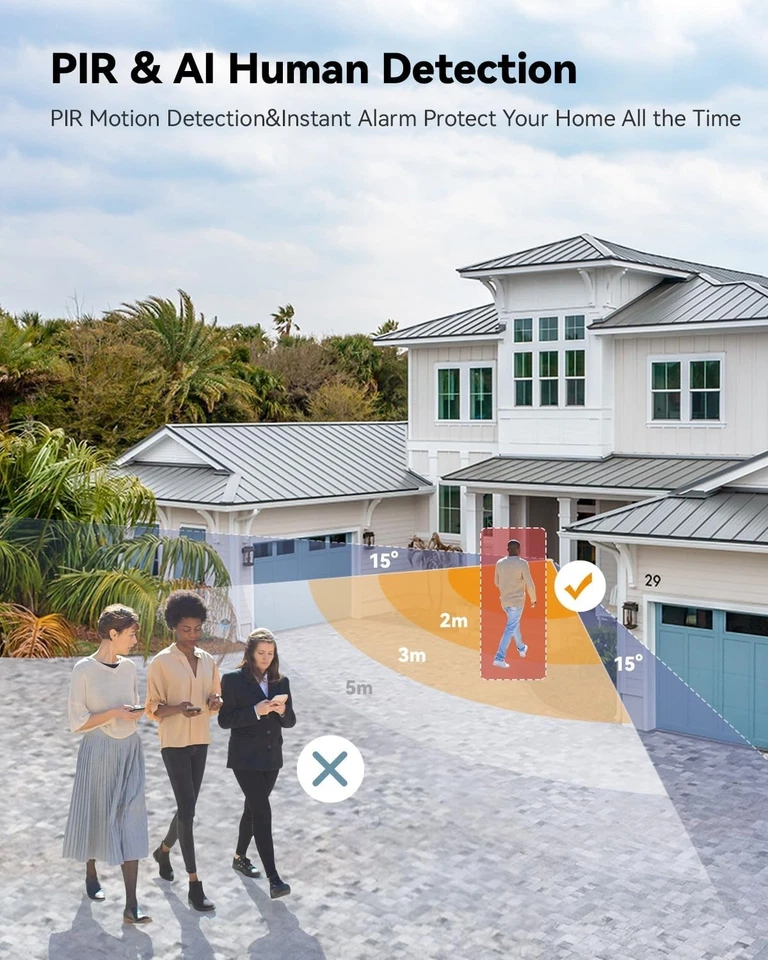 IMOU DB2S Video Doorbell Camera 2K 3MP WiFi with Chime - Image 3 of 4