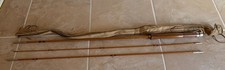 DAVE COOK’S “TERRYALL” BAMBOO FLY FISHING ROD, 9’, 3 pc, cloth sleeve, Denver CO