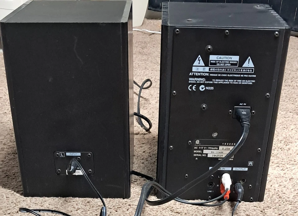 Roland Edirol Speakers MA-10A Stereo Micro Monitor  Black - Image 2 of 4