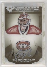 2019 Upper Deck Ultimate Collection Introductions Gold Cayden Primeau Auto aw2