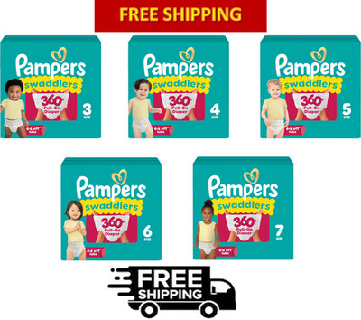 Pampers Swaddlers 360 Pull-On Diapers up to 100% Leakproof Skin Protection