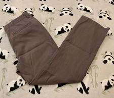U2 Women  s Trousers Pants Size 34 Brown Loosely Pockets