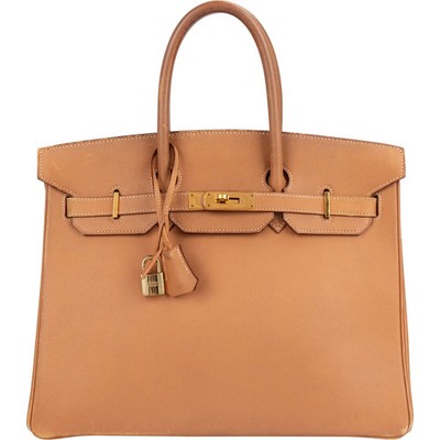 Hermès Natural Courchevel Leather Birkin 35 Handbag Tasche