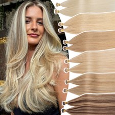 CLEARANCE Nano Ring Micro Loop Beads Tip 100 Remy Human Hair Extensions Thick