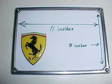 Ferrari 250 Rear License Plate Frameeuropeanstamped Genuine Nos