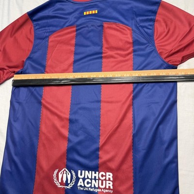 FC Barcelona Jersey Mens Medium Blue Red Soccer Nike Dri Fit