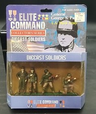 Elite Command Diecast Soldiers Gen George S. Patton US Third Army WWII NOS Vtg