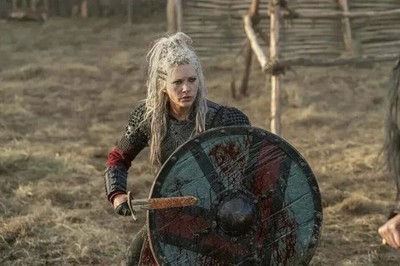 24'' Medieval Wooden Dragon Wolf Viking Authentic Battle Warrior Round Shield