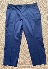NEW Perry Ellis Portfolio Premium Flex Twill Navy Blue Pants Stretch 42x30