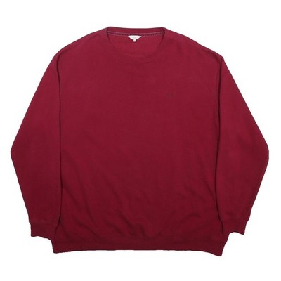 COTTON TRADERS Herren Maroon Sweatshirt Rundhals 4XL Baumwollmischung Pullover