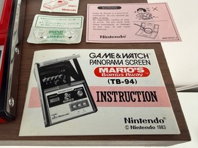 Nintendo Game & Watch Panorama Mario&rsquo;s Bombs Away TB-94 Boxed Complete 1983