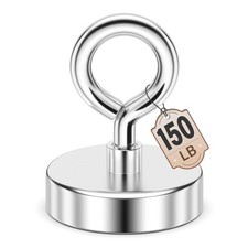 Neodymium Magnets, 150 LBS Strong Magnet with Eyebolt, Fishing Magnet for
