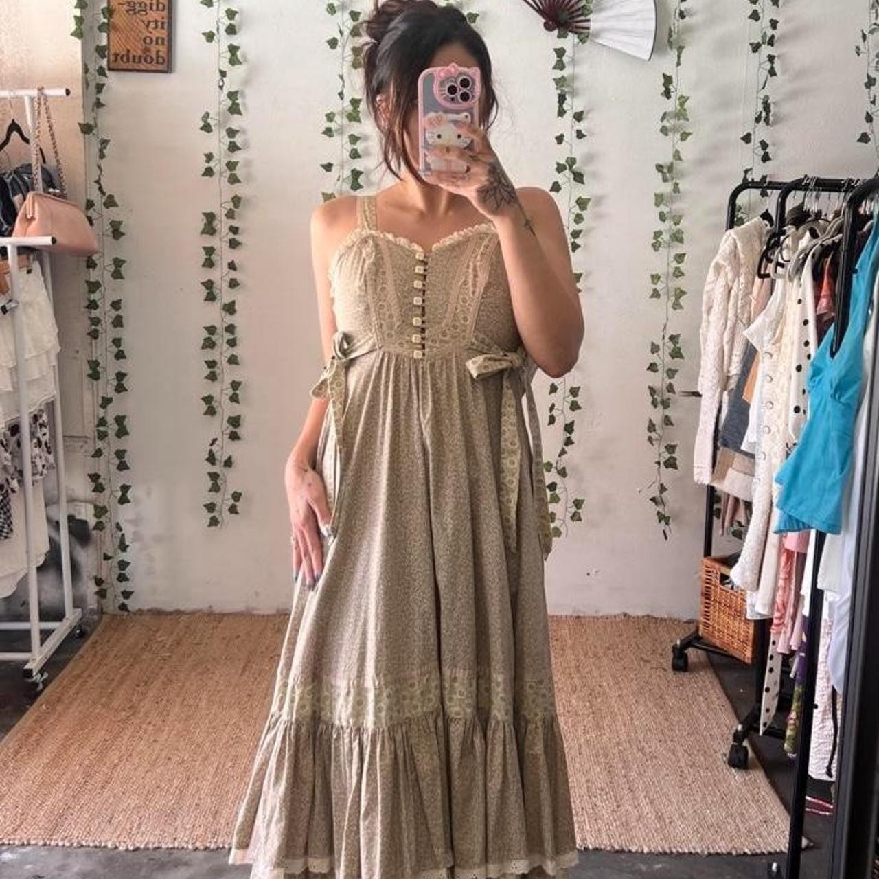 Vintage 1970s Gunne Sax prairie maxi dress by Jessica size XXS