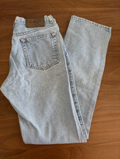 Vintage 90's Calvin Klein 5 Pocket Jeans Size 7 Inseam 31" Bootleg Stonewash