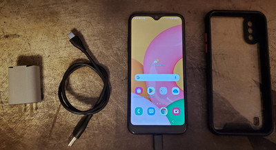 Samsung Galaxy A01 16GB Black SM-A015U (Spectrum)  No Scratches