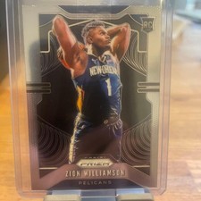 Zion Williamson 2019 Panini Prizm RC NBA Card #248 Near Mint Rookie. rookie card picture