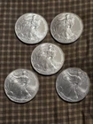 5 2003 American Silver Eagles 1 OZ, .999 FINE
