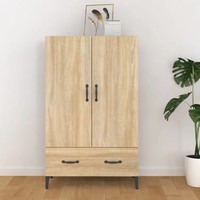 Highboard Sonoma-Eiche 70X31X115 Cm Holzwerkstoff Wohnzimmer