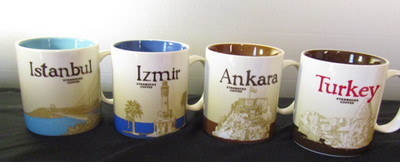 Starbucks Global Icon Collector Ser. 16oz Mugs Istanbul, Izmir, Ankara Turkey  