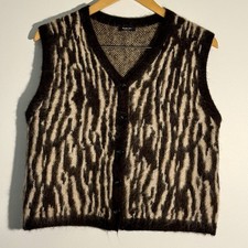 Funky Boho Massimo Dutti Medium Alpaca Button...