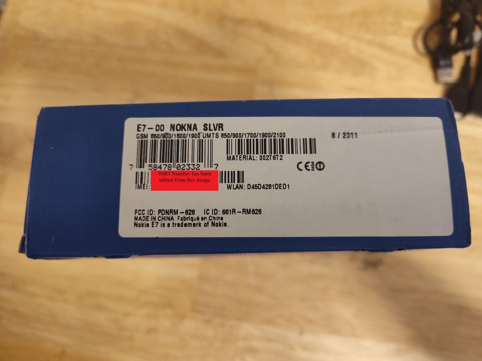 Nokia E7-00 Silver 16GB Unlocked Smartphone RM-626 Rare Symbian Belle