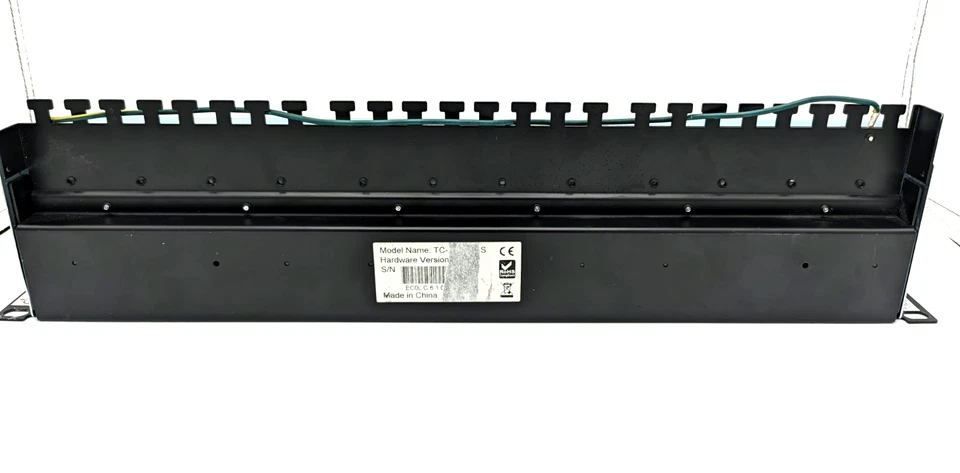 TRENDnet TC-P24C6AHS 24-Port Cat6A Shielded Half-U Patch Panel - Tested - Image 2 of 2