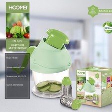 Grattugia manuale per formaggio affettatrice verdure 3 rulli in acciaio inox