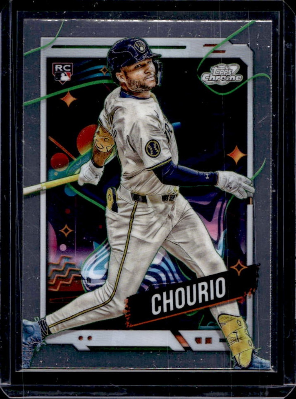 2024 Topps Cosmic Chrome Jackson Chourio RC Rookie #179 Brewers